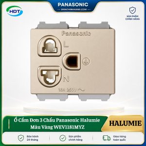 Ổ Cắm Đơn 3 Chấu Panasonic Halumie WEV1181MYZ