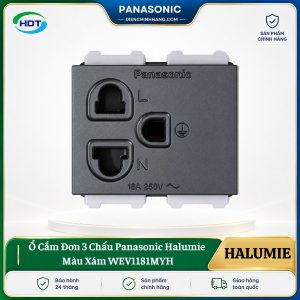 Ổ Cắm Đơn 3 Chấu Panasonic Halumie WEV1181MYH