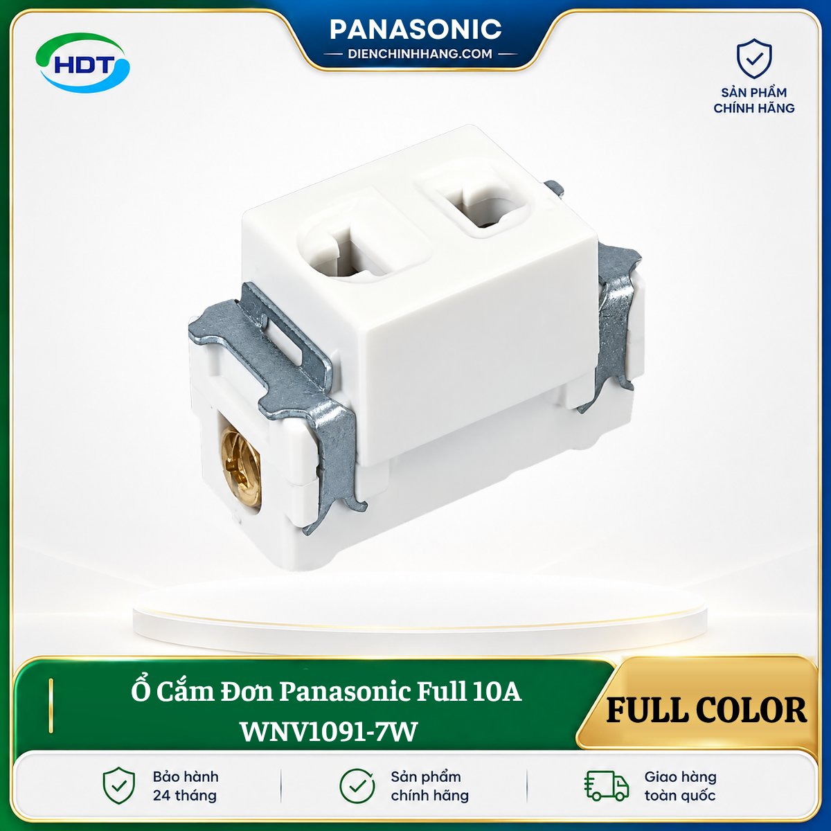 Ổ Cắm Đơn Panasonic Full 10A WNV1091-7W