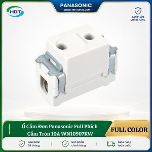 Ổ Cắm Đơn Panasonic Full Phích Cắm Tròn 10A WN10907KW