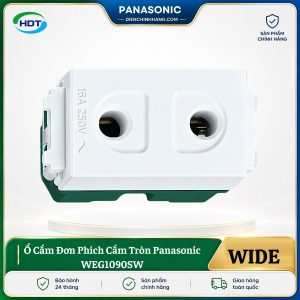 Ổ Cắm Đơn Phích Cắm Tròn Panasonic WEG1090SW