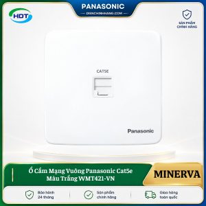 Ổ Cắm Mạng Vuông Panasonic Cat5e Màu Trắng WMT421-VN