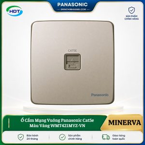 Ổ Cắm Mạng Vuông Panasonic Cat5e Màu Vàng WMT421MYZ-VN