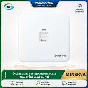 Ổ Cắm Mạng Vuông Panasonic Cat6 Màu Trắng WMT431-VN