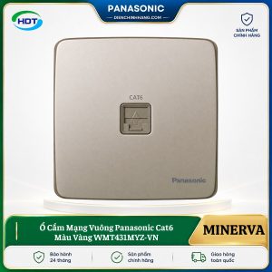Ổ Cắm Mạng Vuông Panasonic Cat6 Màu Vàng WMT431MYZ-VN