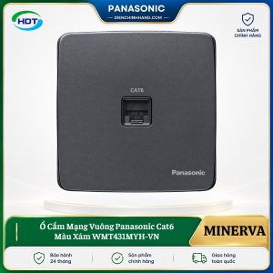 Ổ Cắm Mạng Vuông Panasonic Cat6 Màu Xám WMT431MYH-VN