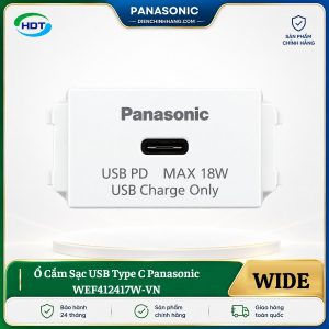 Ổ Cắm Sạc USB Type C Panasonic WEF412417W-VN