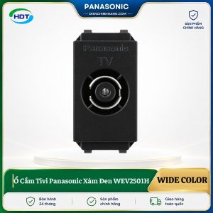 Ổ Cắm Tivi Panasonic Xám Đen WEV2501H