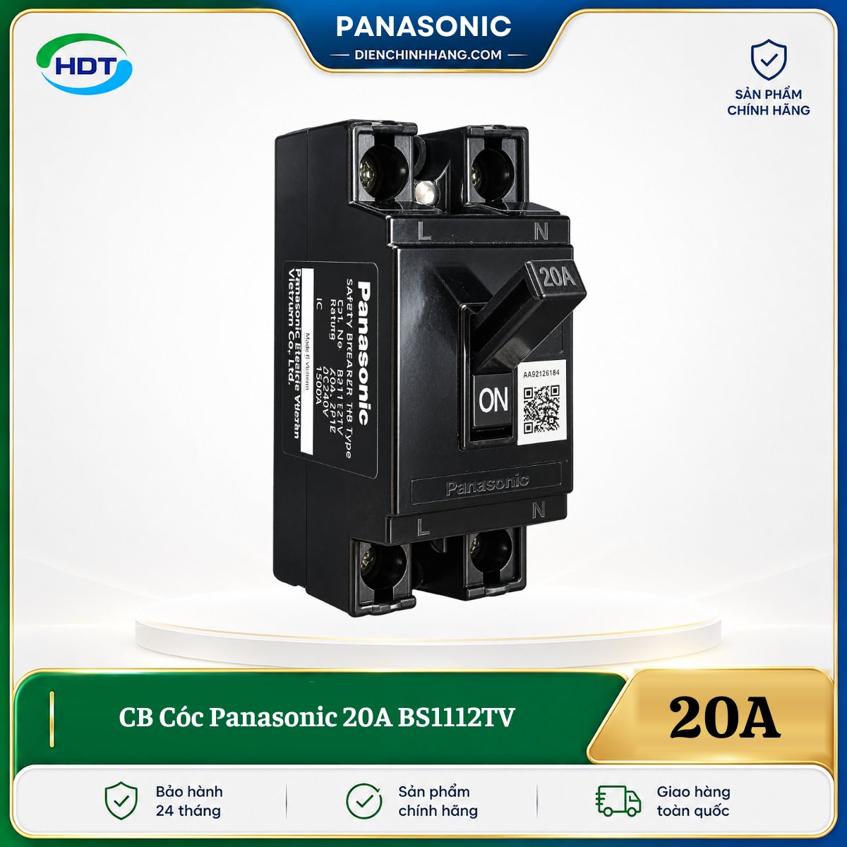 CB Cóc Panasonic 20A BS1112TV
