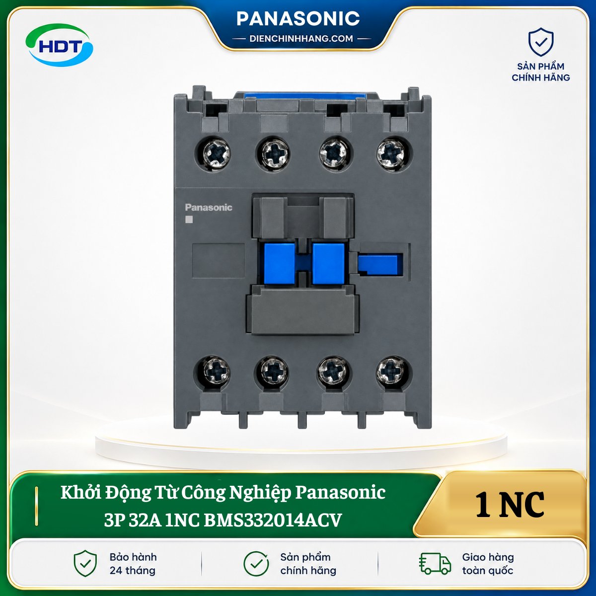 Khởi Động Từ Công Nghiệp Panasonic 3P 32A 1NC BMS332014ACV