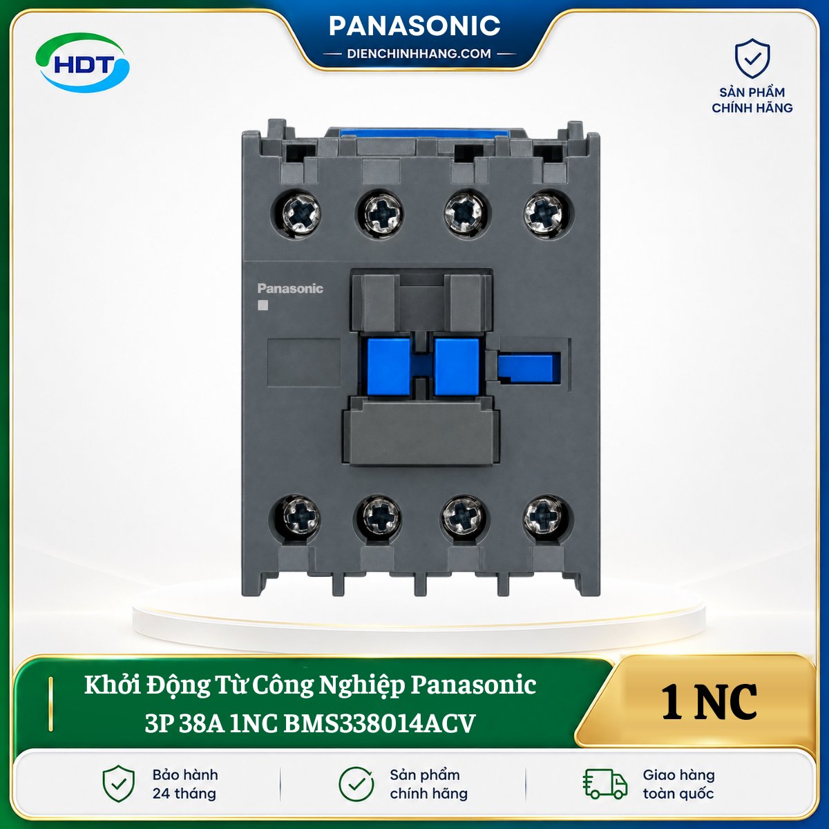 Khởi Động Từ Công Nghiệp Panasonic 3P 38A 1NC BMS338014ACV