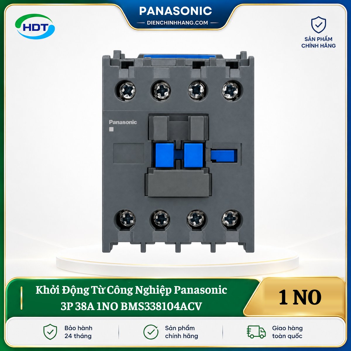 Khởi Động Từ Công Nghiệp Panasonic 3P 38A 1NO BMS338104ACV