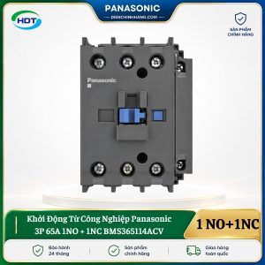 Khởi Động Từ Công Nghiệp Panasonic 3P 65A 1NO + 1NC BMS365114ACV