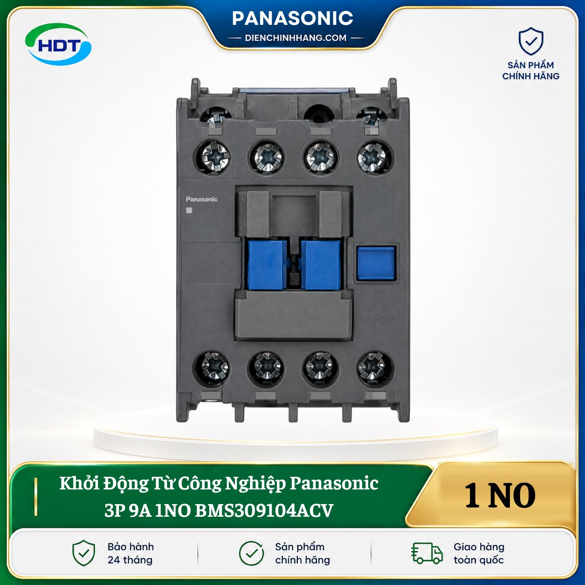 Khởi Động Từ Công Nghiệp Panasonic 3P 9A 1NO BMS309104ACV