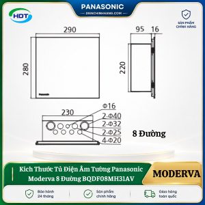 Tủ Điện Âm Tường Panasonic Moderva 8 Đường BQDF08MH31AV