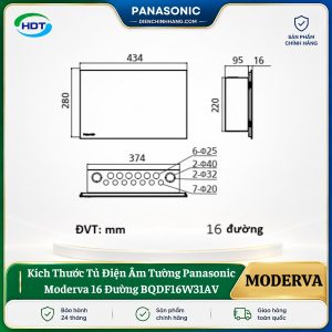Tủ Điện Âm Tường Panasonic Moderva 16 Đường BQDF16W31AV