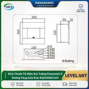 Tủ Điện Âm Tường Panasonic 8 Đường BQDX08G11AV