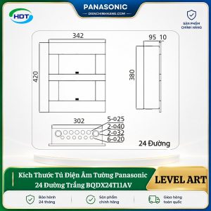 Tủ Điện Âm Tường Panasonic 24 Đường BQDX24T11AV