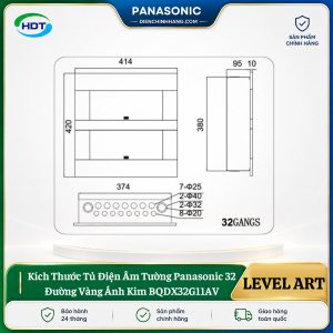 Tủ Điện Âm Tường Panasonic 32 Đường BQDX32G11AV