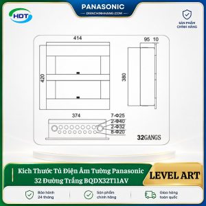 Tủ Điện Âm Tường Panasonic 32 Đường BQDX32T11AV
