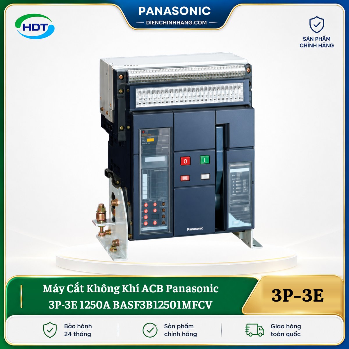 Máy Cắt Không Khí ACB Panasonic 3P-3E 1250A BASF3B12501MFCV