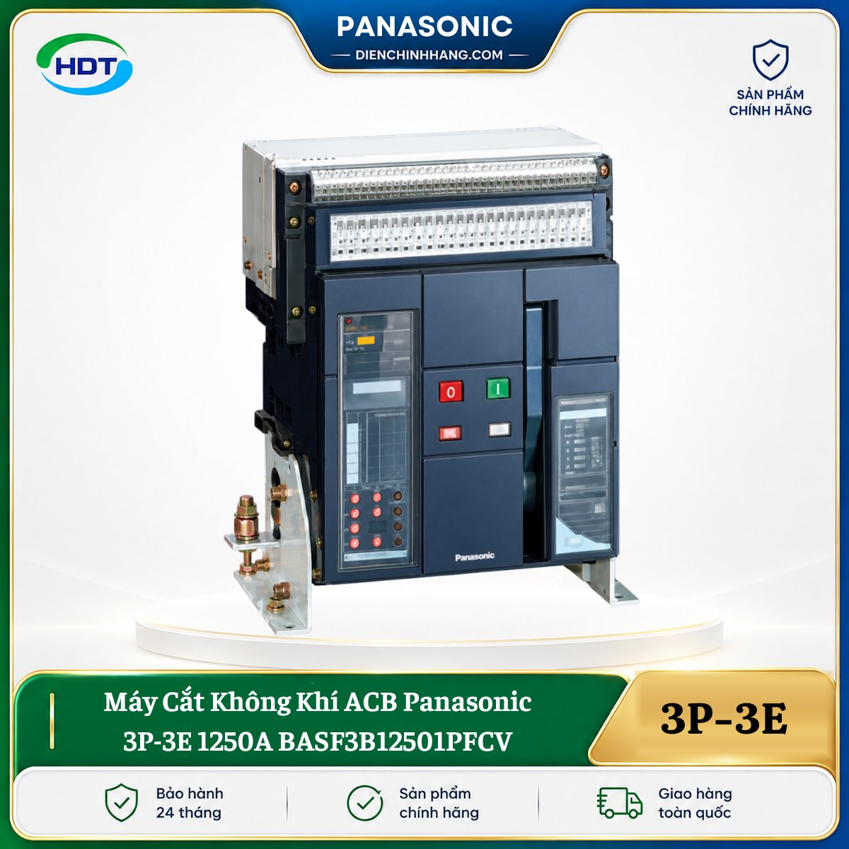 Máy Cắt Không Khí ACB Panasonic 3P-3E 1250A BASF3B12501PFCV