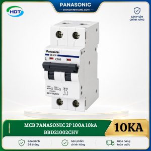 MCB Panasonic 2P 100A 10kA BBD21002CHV