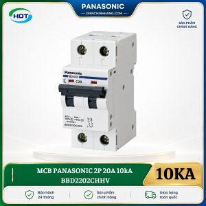 MCB Panasonic 2P 20A 10kA BBD2202CHHV