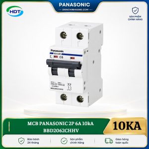 MCB Panasonic 2P 6A 10kA BBD2062CHHV
