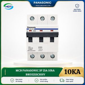MCB Panasonic 3P 25A 10kA BBD3253CHHV