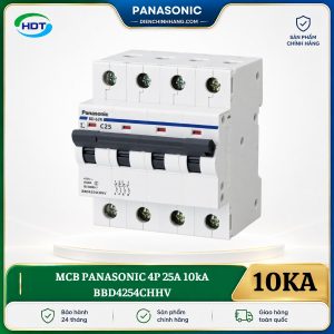 MCB Panasonic 4P 25A 10kA BBD4254CHHV