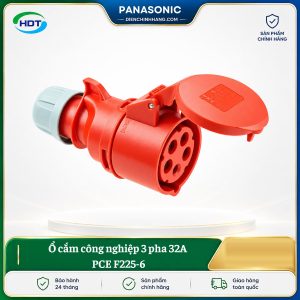 Ổ cắm công nghiệp 3 pha 32A PCE F225-6