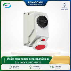 Ổ cắm công nghiệp kèm công tắc loại kín nước F75252-6 PCE