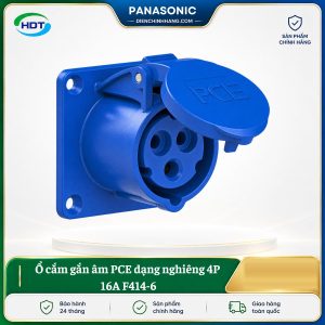 Ổ cắm gắn âm PCE dạng nghiêng 4P 16A F414-6