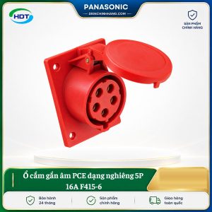 Ổ cắm gắn âm PCE dạng nghiêng 5P 16A F415-6