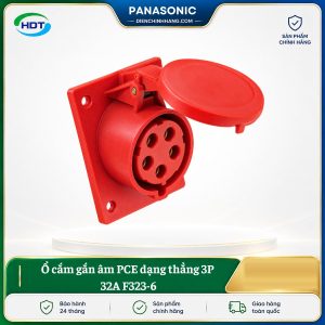 Ổ cắm gắn âm PCE dạng thẳng 3P 32A F323-6