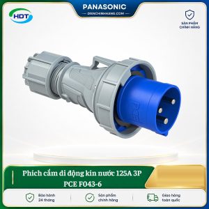 Phích cắm di động kín nước 125A 3P PCE F043-6