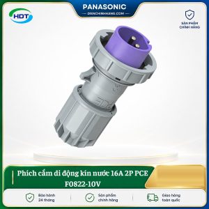 Phích cắm di động kín nước 16A 2P PCE F0822-10V