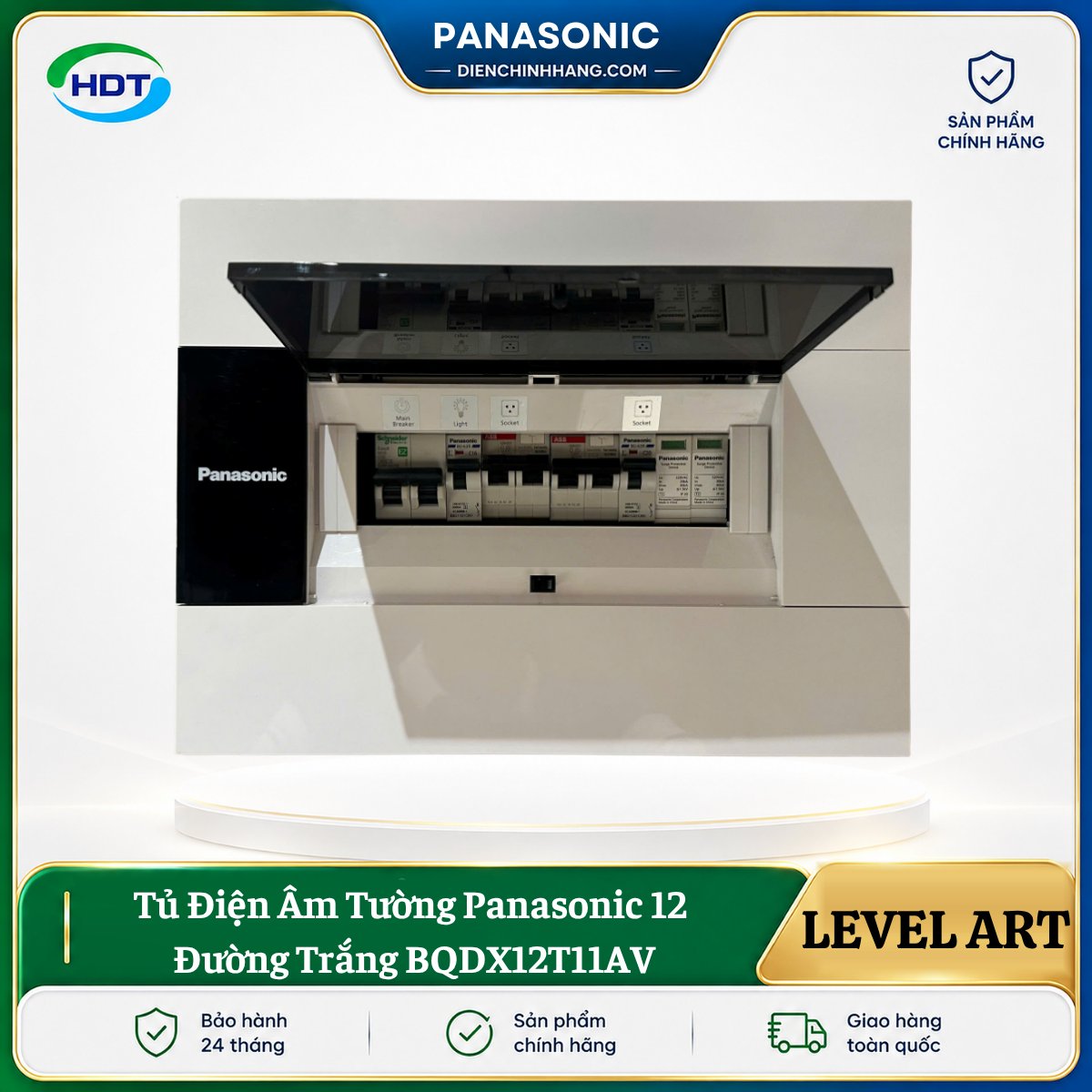 Tủ Điện Âm Tường Panasonic 12 Đường BQDX12T11AV